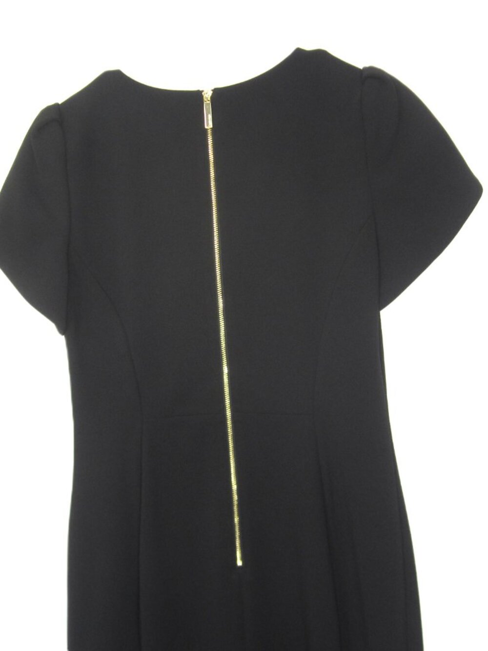 Calvin Klein Black Sheath Dress Size 6 Tulip Sleeve Office Business Professional - Picture 11 of 12